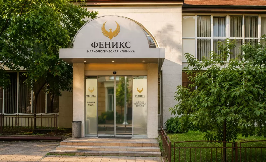 Вход в наркологическую клинику «Феникс» в Каргополе